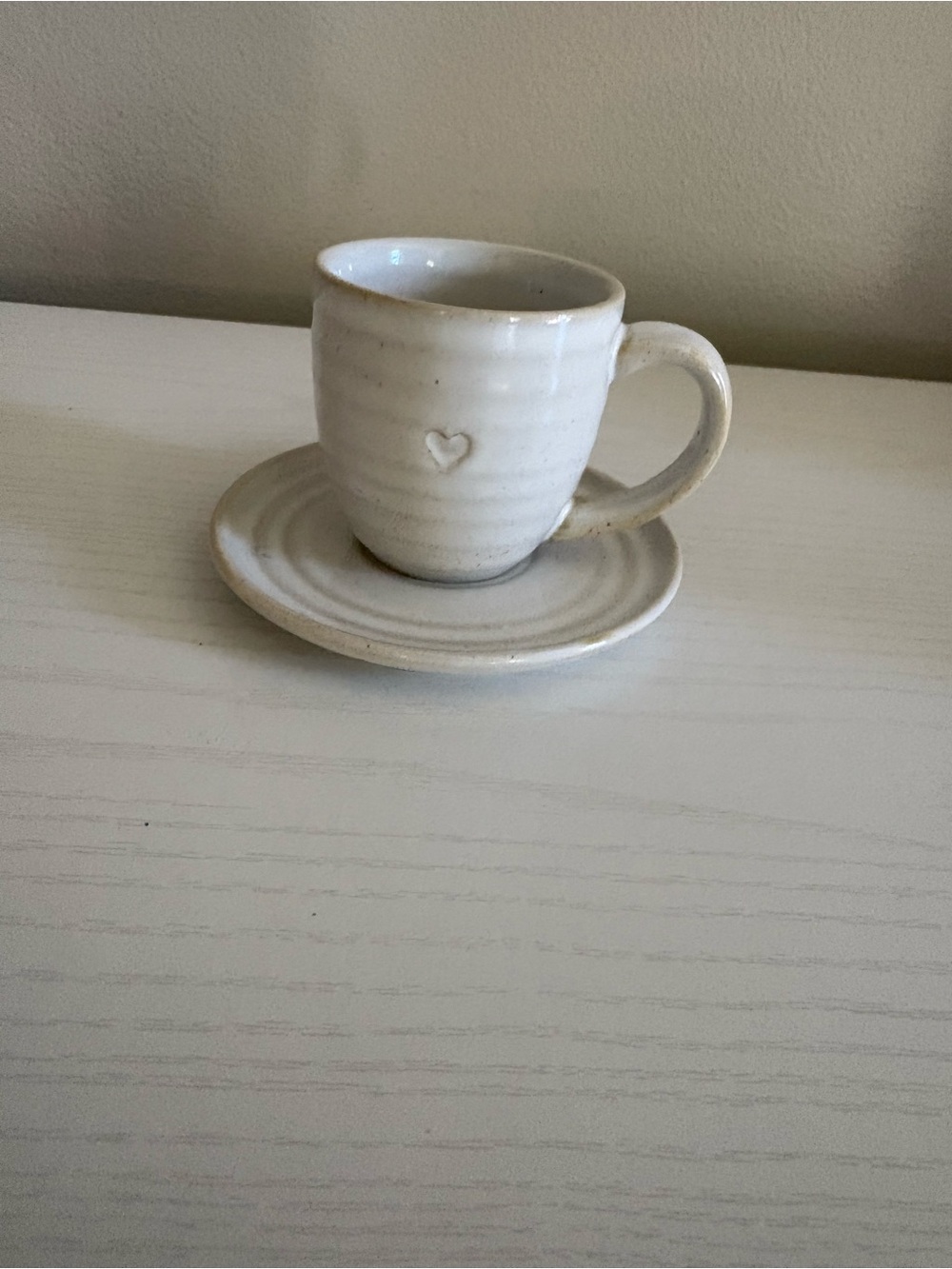 Target Hearth & Hand with Magnolia espresso cup & saucer with heart